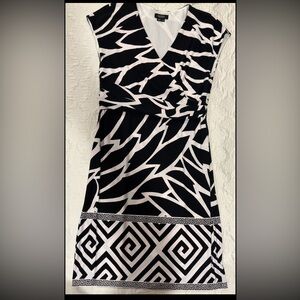 Black and White Patterned Dress